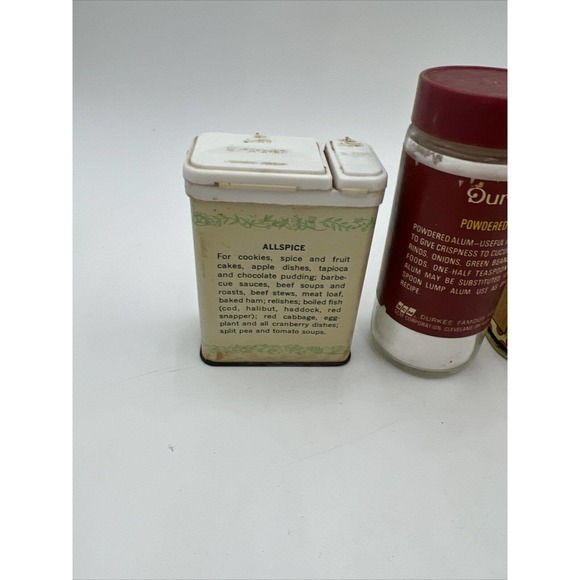 Vintage Durkee's Spices Tin + Glass Bottles Madras Curry Powder - Picture 6 of 8